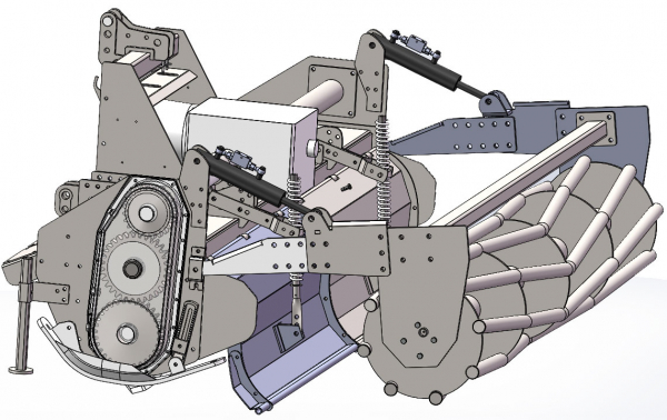 Victory Rear roller with hydraulic connection kit for Victory HTLX Rotary Tiller